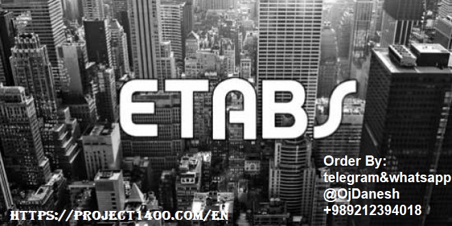 etabs project order